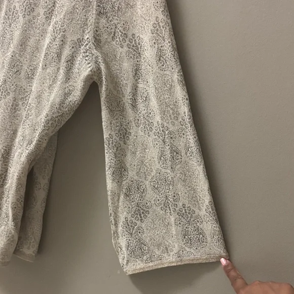 NEXT 90’s vintage shimmering Beige Knit Top - Picture 5 of 7